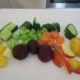 Fruit and veg on a chopping board